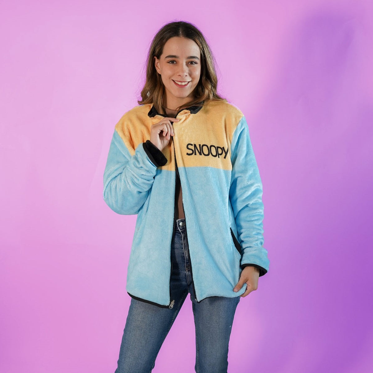 Puff Jacket Snoopy Blue