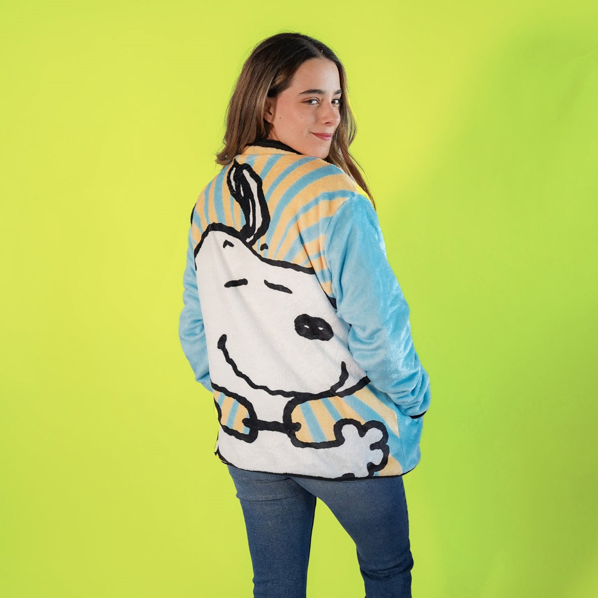 Puff Jacket Snoopy Blue