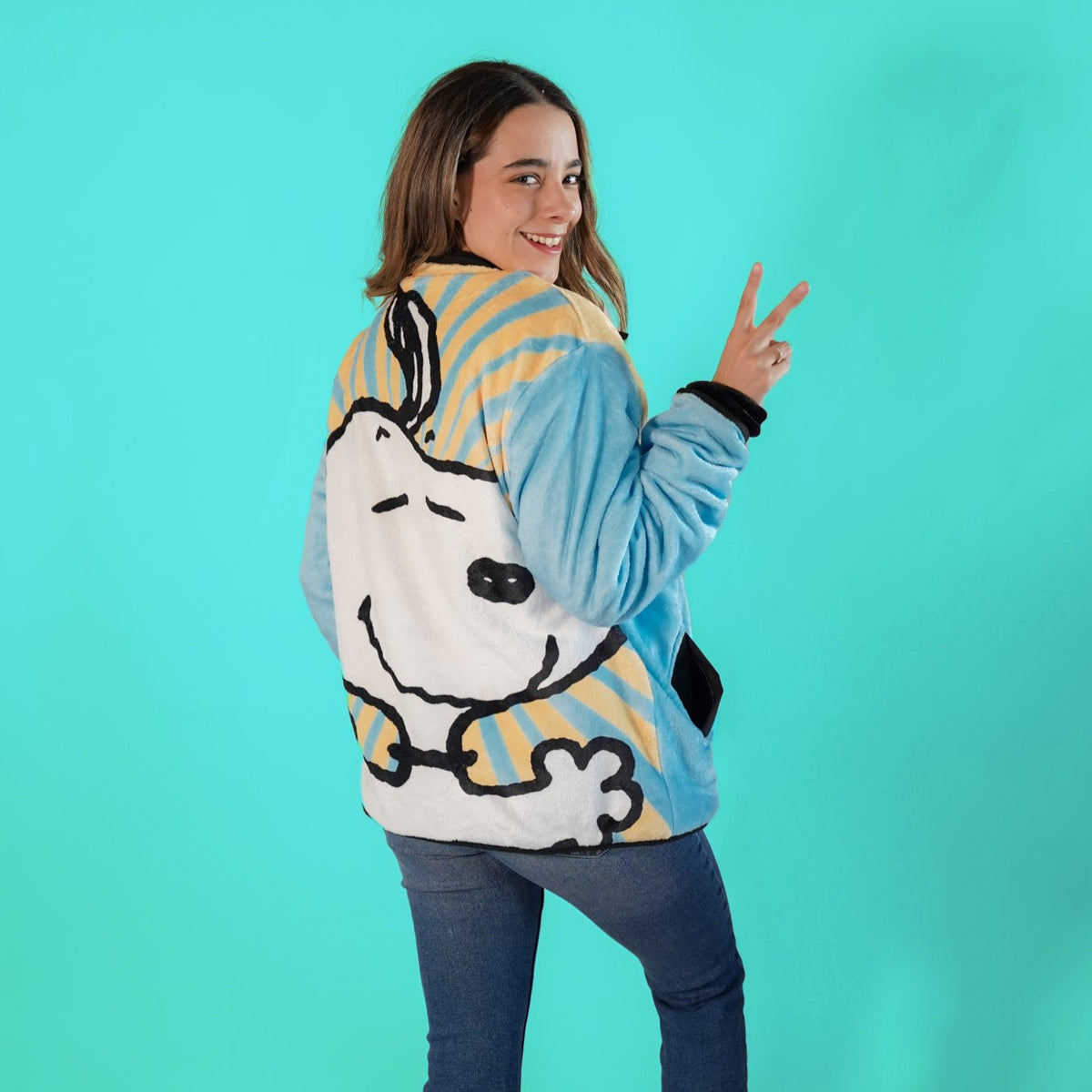 Puff Jacket Snoopy Blue