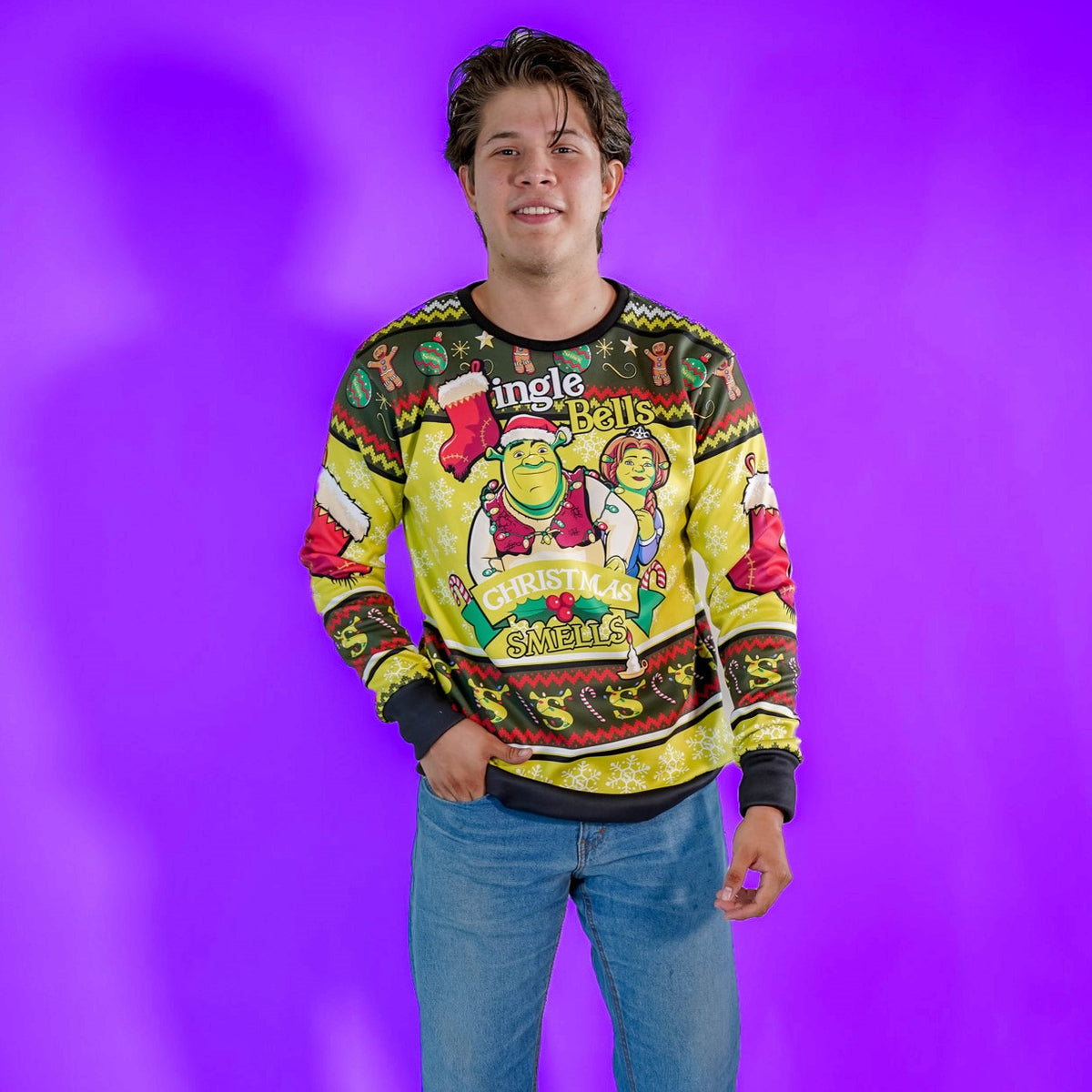 Sudadera Navideña Shrek Ghristmas