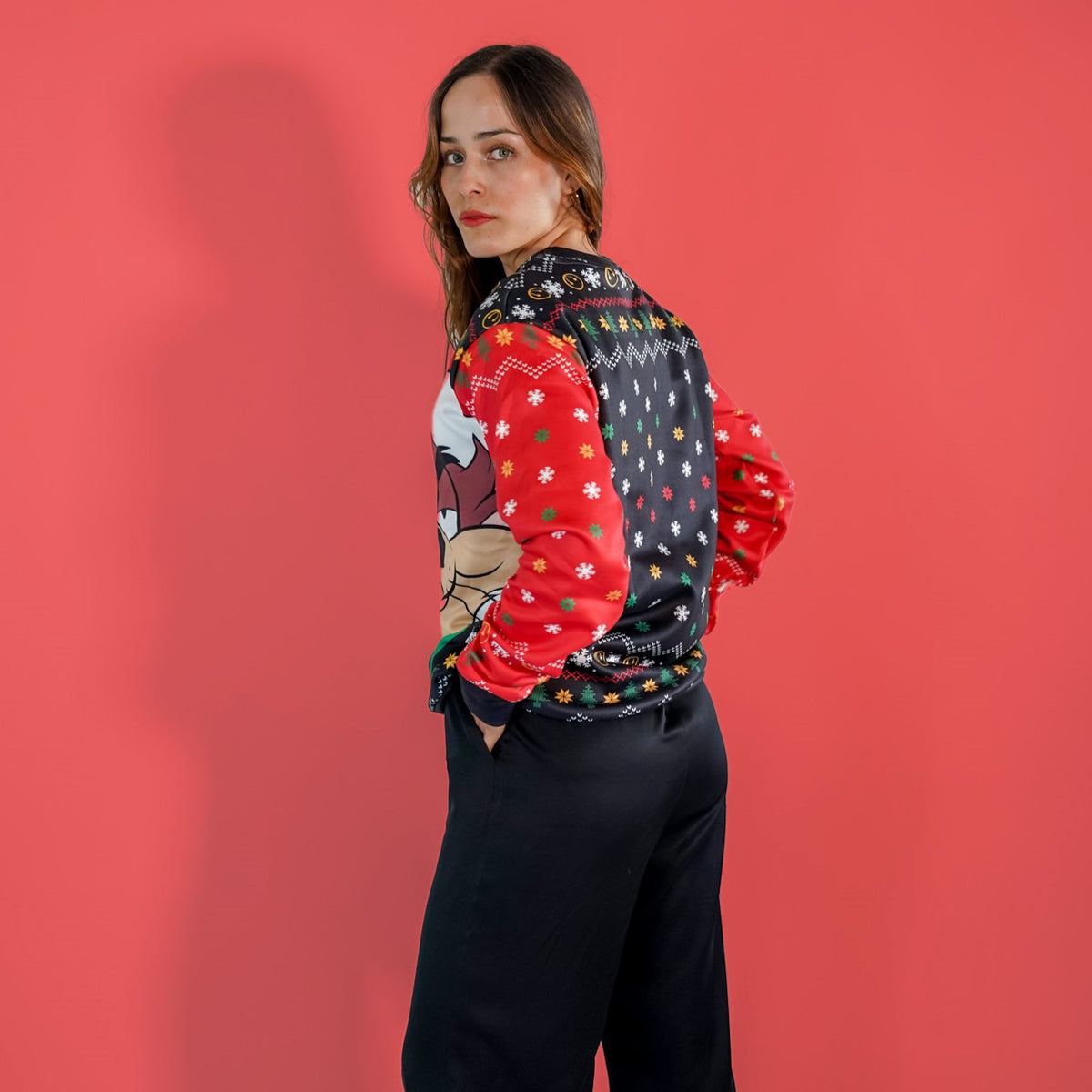 Sudadera Navideña Looney Tunes Taz