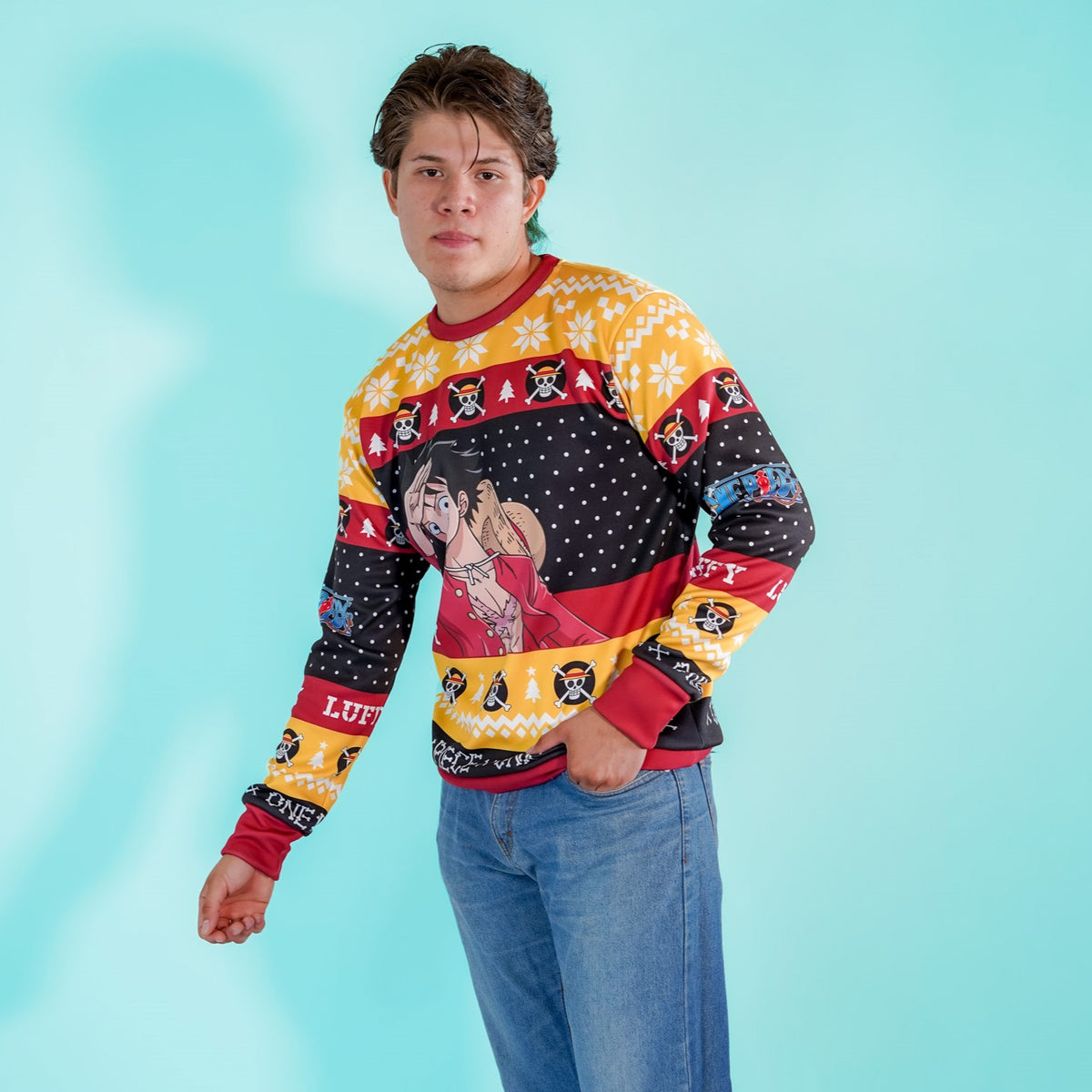 Sudadera Navideña Monkey D Luffy