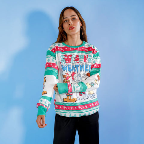 Sudadera Navideña Garfield Sweater Weather