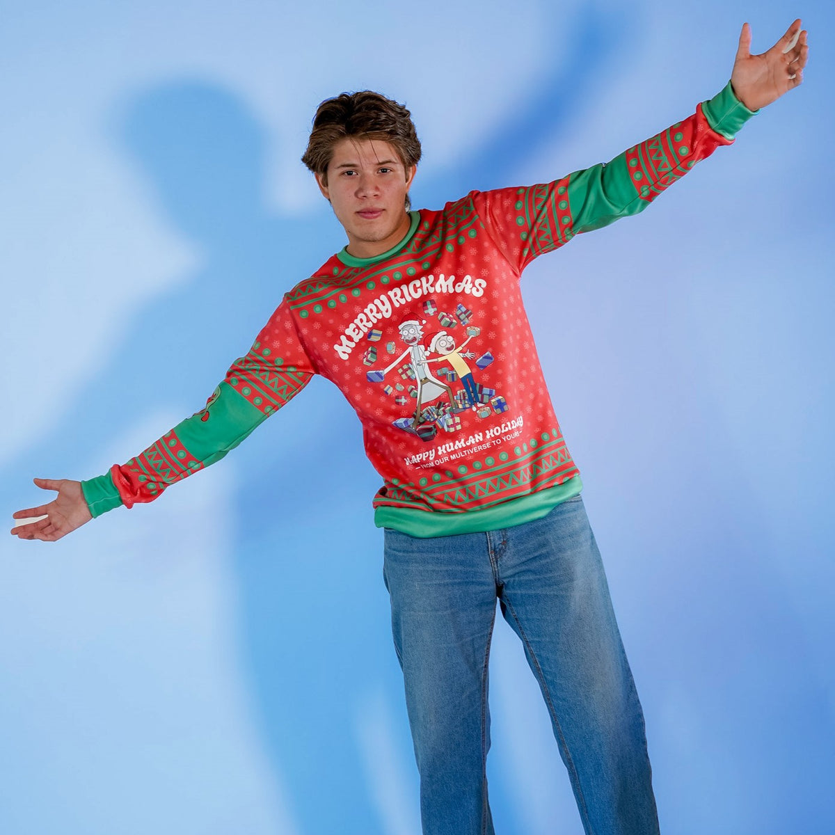 Sudadera Navideña Rick y Morty Merry Rickmas