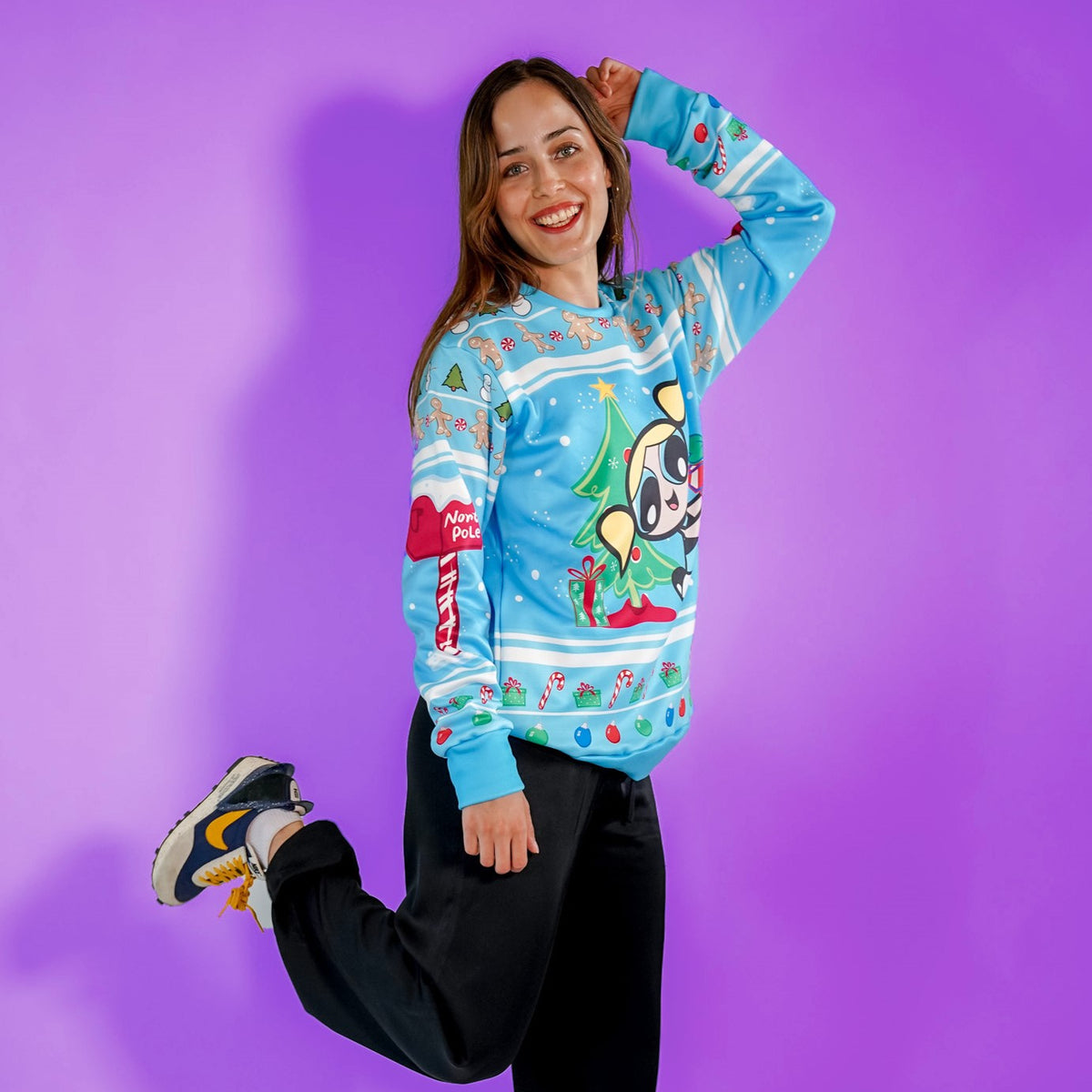 Sudadera Navideña Chicas Superpoderosas Burbuja Oficial