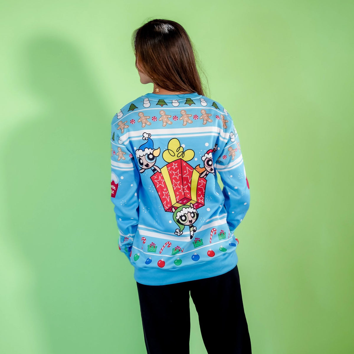 Sudadera Navideña Chicas Superpoderosas Burbuja Oficial