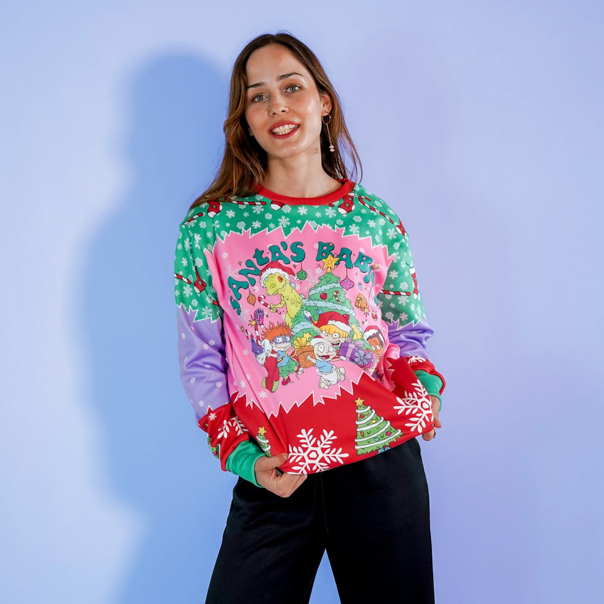 Sudadera Navideña Rugrats Santas Babies