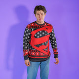 Sudadera Navideña Superman Black