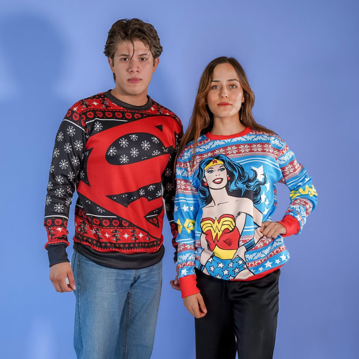 Sudadera Navideña Superman Black