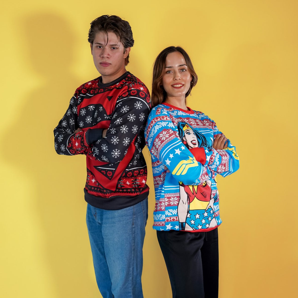 Sudadera Navideña Superman Black