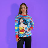 Sudadera Navideña Wonder Woman Stars