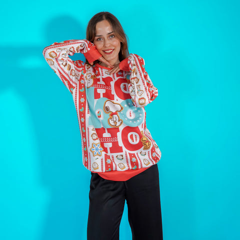 Sudadera Navideña Snoopy Galleta de Jengibre