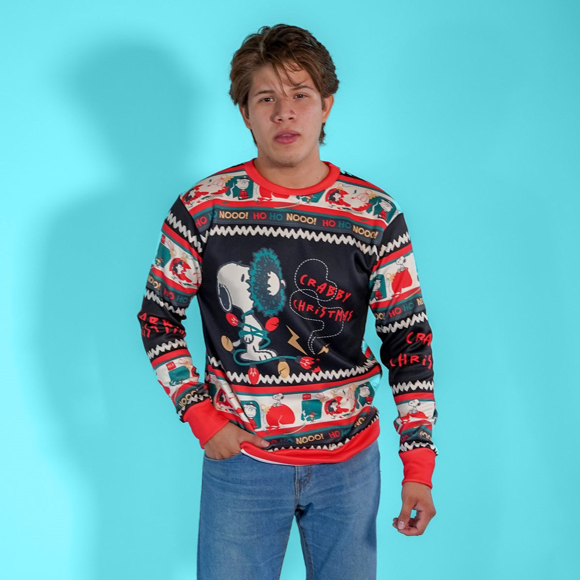 Sudadera Navideña Snoopy Crabby Christmas