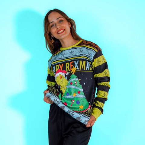 Sudaderas Navideña Reptar Merry Rexmas