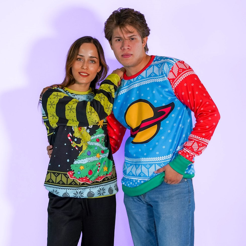 Sudaderas Navideña Reptar Merry Rexmas