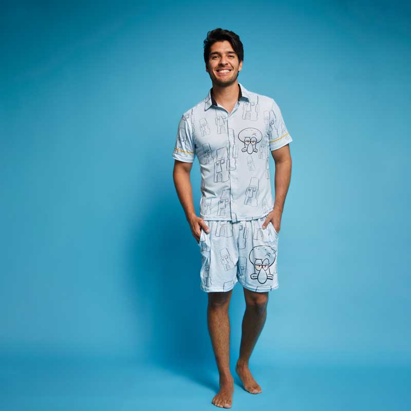 Conjunto Camisa Pijama Calamardo Casa