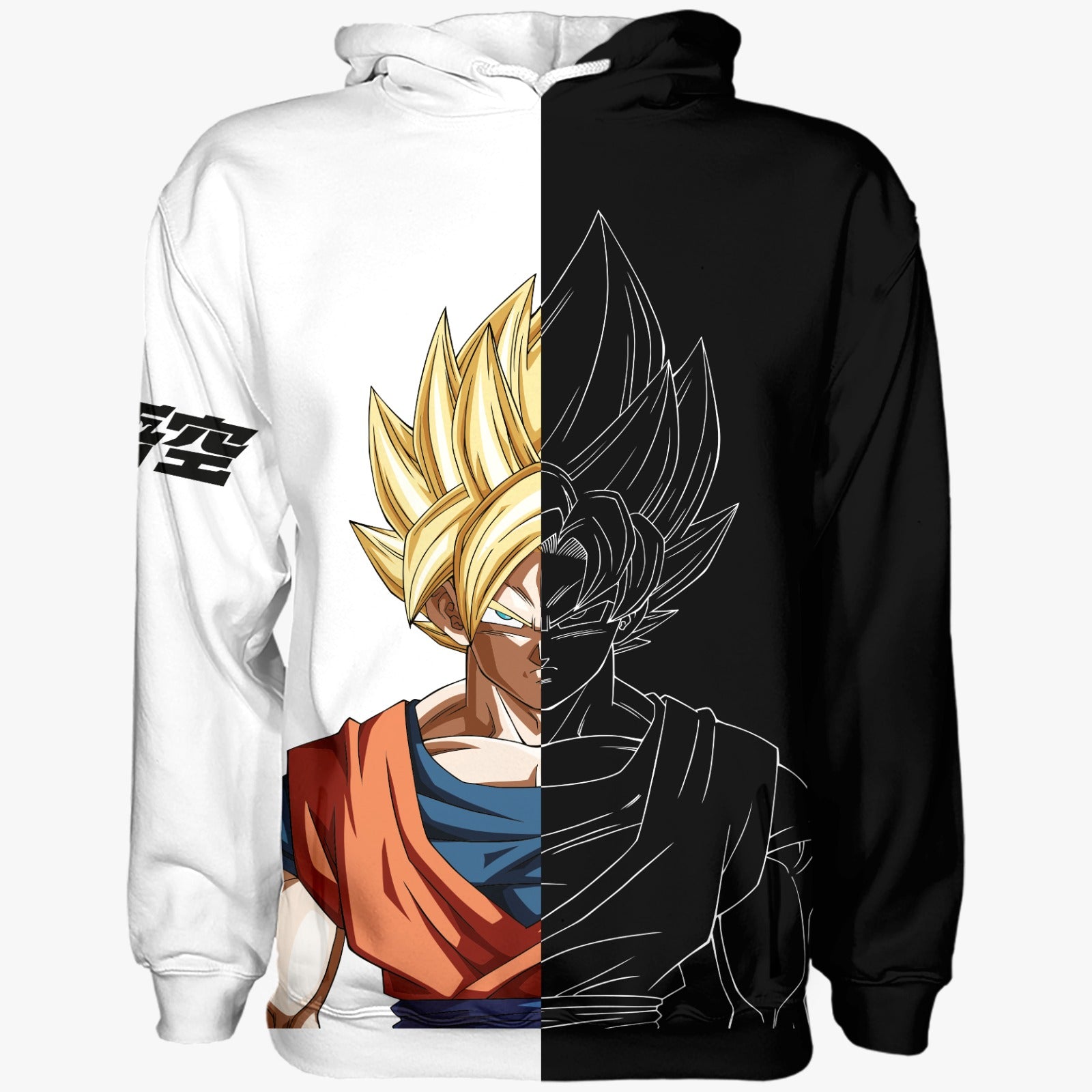 Dragon Ball Playera Chamarra Jacket Dragon Ball Z Son Goku Silueta