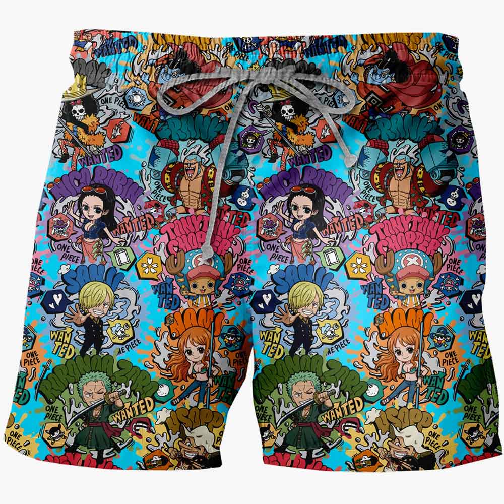 Short Pijama Mugiwaras Chibis