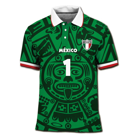 Playera Polo México Retro Personalizada