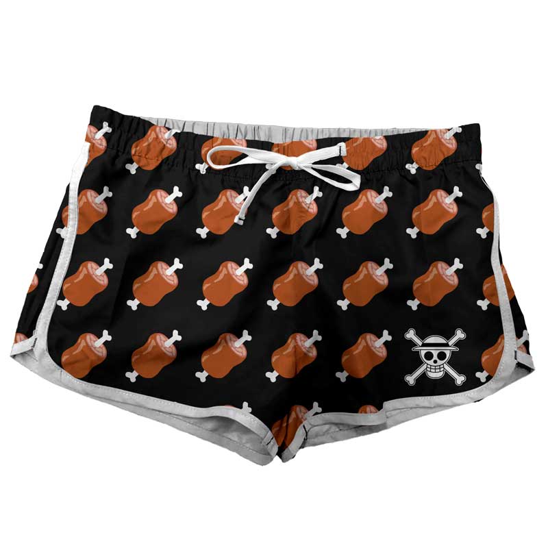 Short Pijama One Piece Sombrero De Paja Luffy Mujer