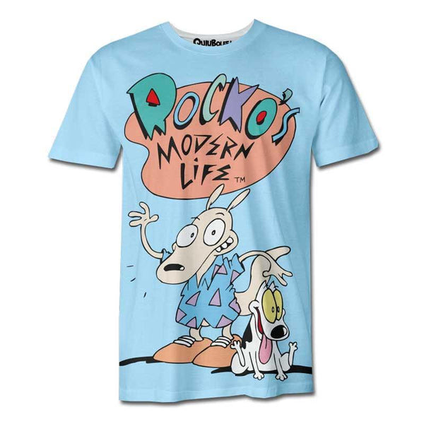 Playera Pijama La Vida Moderna De Rocko - QUIUBOLEE