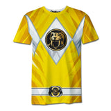 Playera Pijama Mighty Morphin Yellow Ranger
