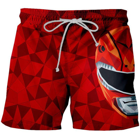Short Pijama Red Ranger Polygon - QUIUBOLEE