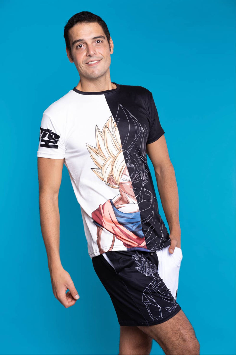 Conjunto Pijama Dragon Ball Goku Blanco y Negro