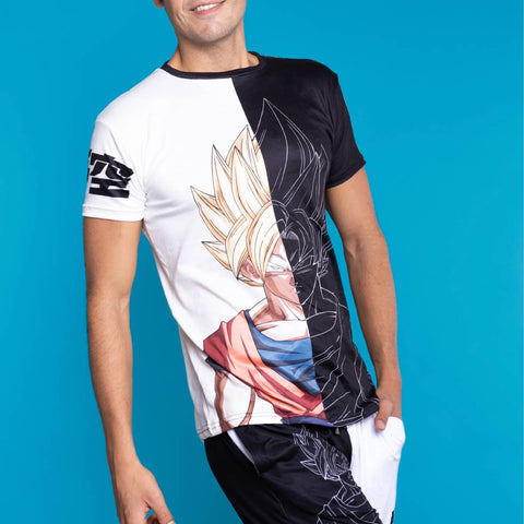 Conjunto Pijama Dragon Ball Goku Blanco y Negro