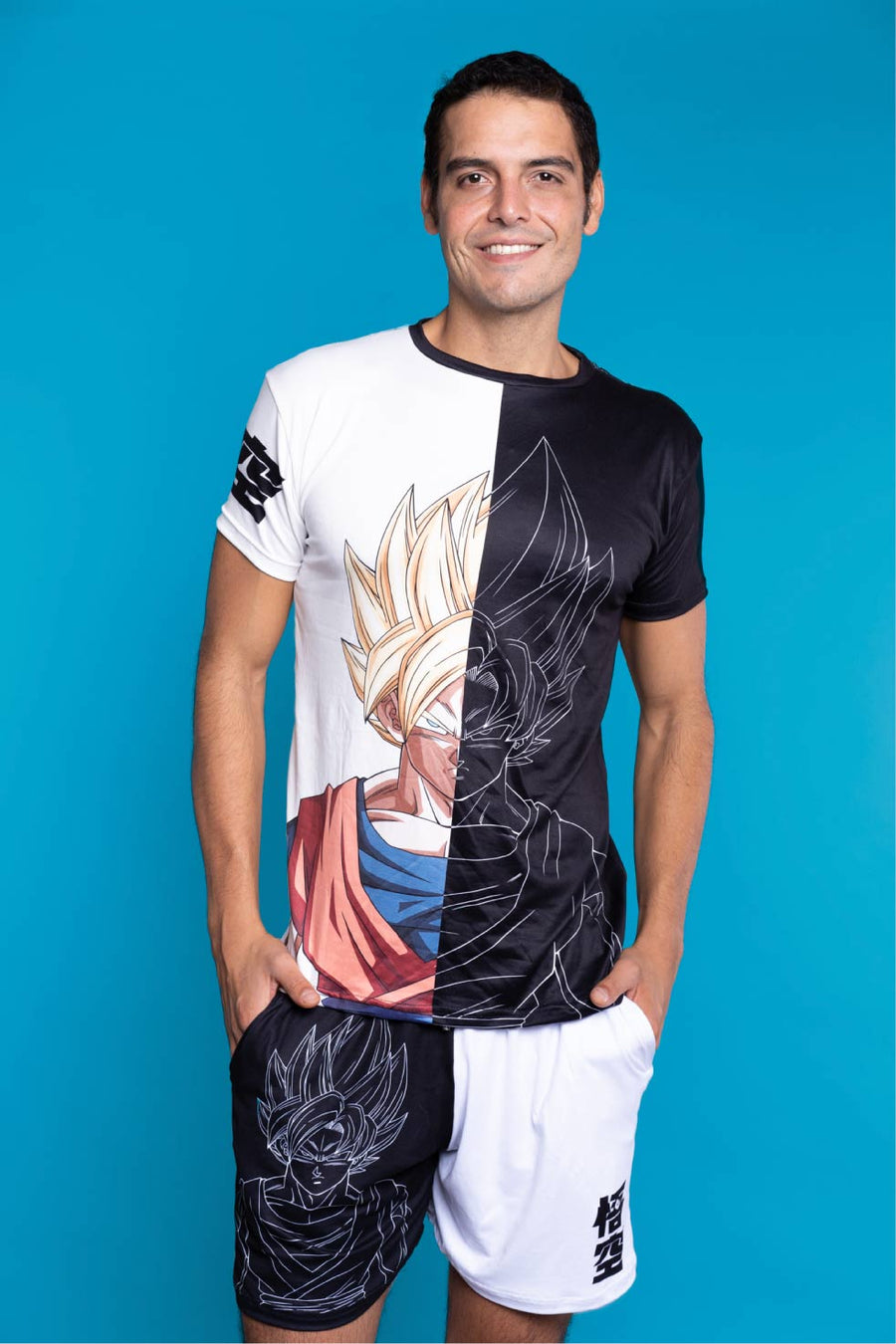 Conjunto Pijama Dragon Ball Goku Blanco y Negro