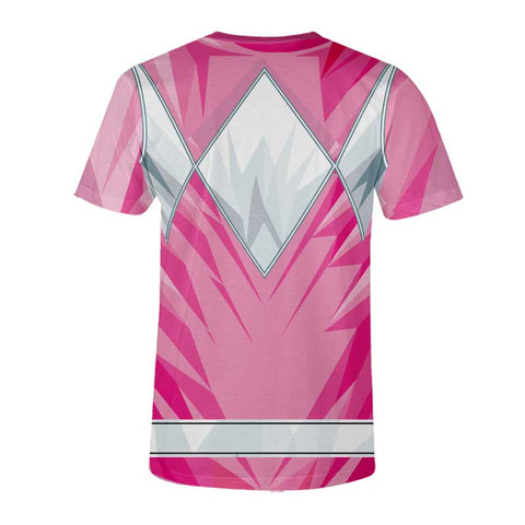 Playera Pijama Mighty Morphin Pink Ranger