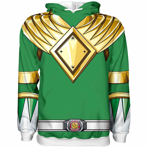 Sudadera Power Ranger Verde Dragon Shield