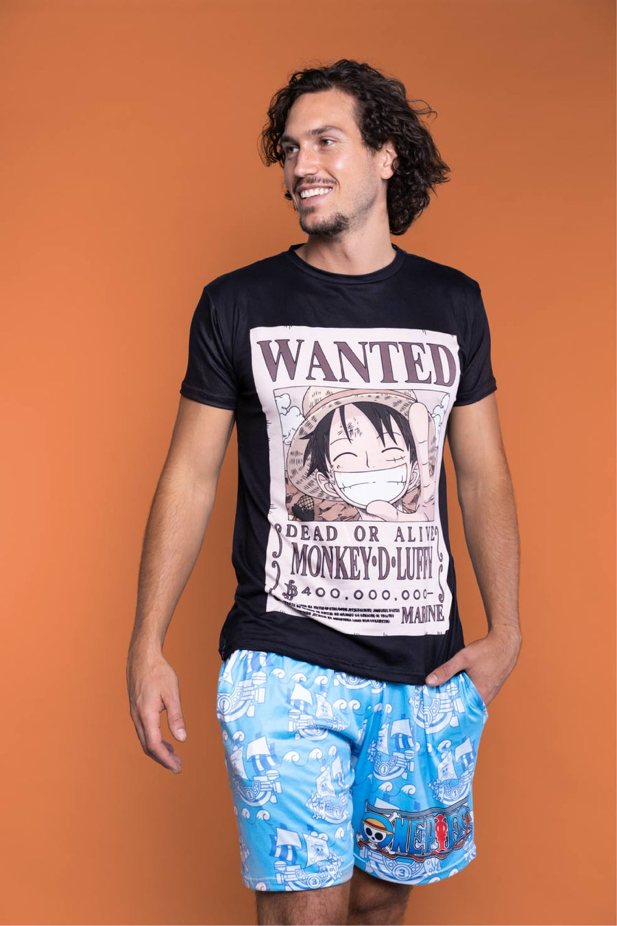 Conjunto Pijama One Piece Recompensa Luffy