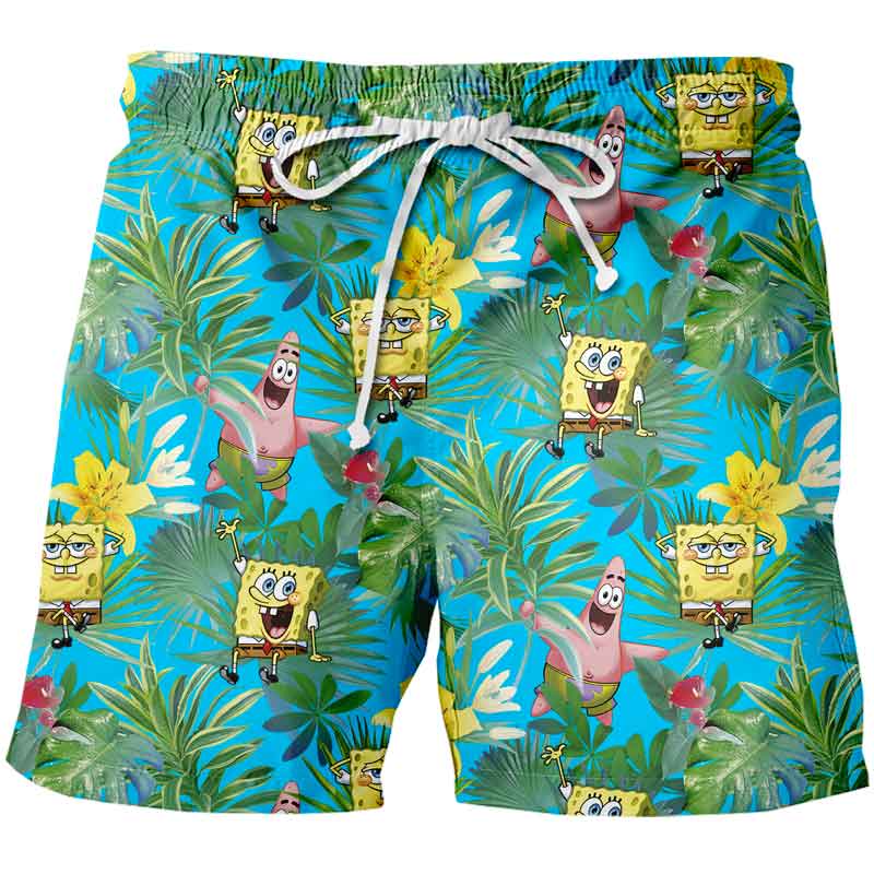 Traje De Baño Bob Esponja y Patricio Tropical