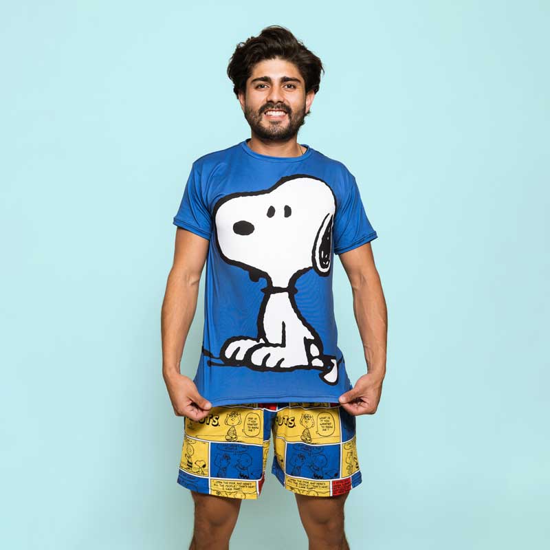 Conjunto Pijama Snoopy Peanuts Blue