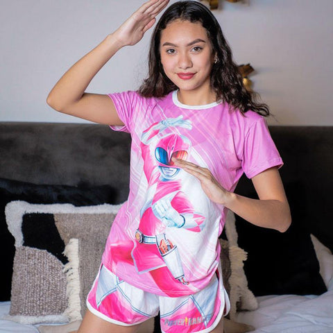 Playera Pijama Pink  Ranger Deluxe - QUIUBOLEE