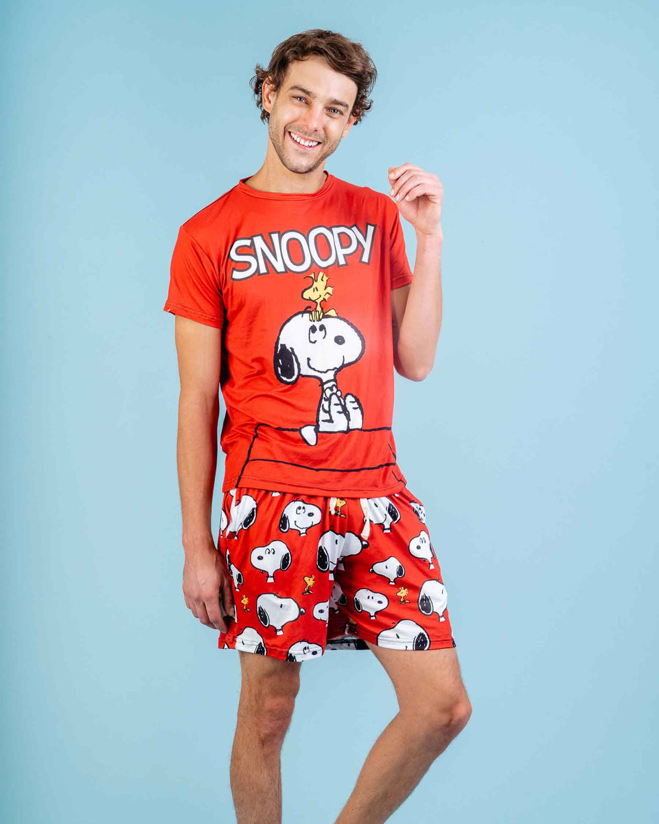 Conjunto Pijama Snoopy And Woodstock Red