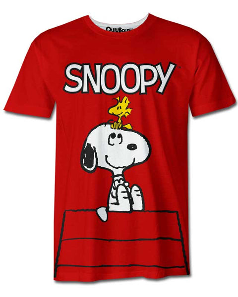 Playera Snoopy and Woodstock Red