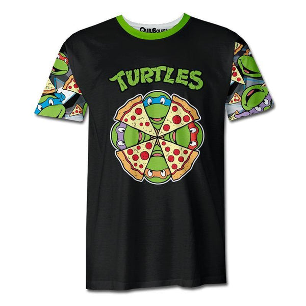 Playera Pijama Tortuga Ninja Pizza - QUIUBOLEE